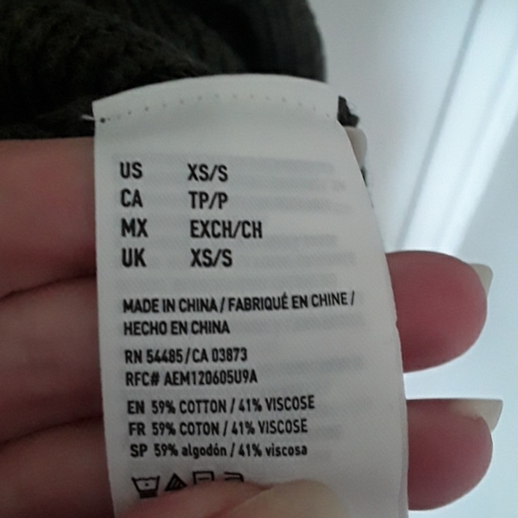 BNOT  olive green 3/4 sleeve cardigan - Picture 3 of 4